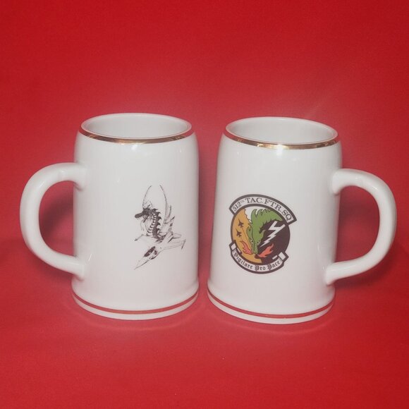 Bareuther Beer Stein Mug Mr D  Mrs D Ramstein Air Base Set of 2 - Picture 7 of 11